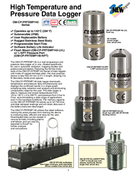 Thumbnail of document Data Sheet - OM-CP Submersible High Temperature & Pressure Data Logger